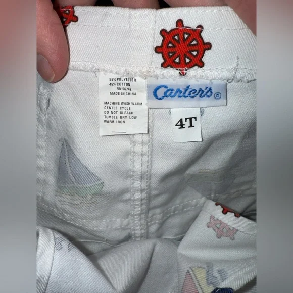 Vintage Carters sailboat shortalls - Picture 3 of 3